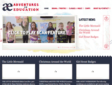 Tablet Screenshot of adventures-in-education.net